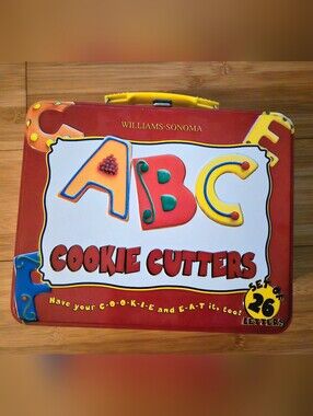 Vintage Williams Sonoma ABC Cookie Cutter Tin 26 Letters